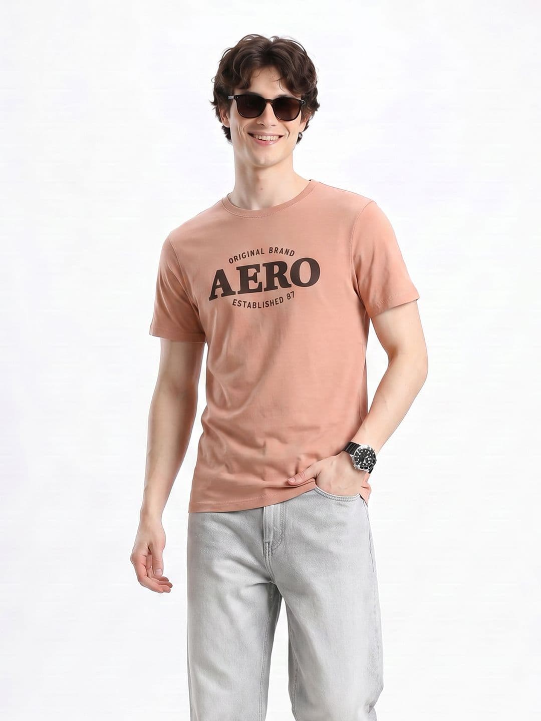 Aeropostale Brand Logo Printed T-shirt - view 1