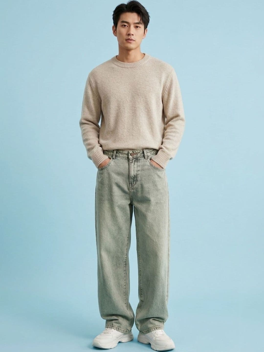 FLARING Men Relaxed Fit Mid-Rise Jeans - view 1