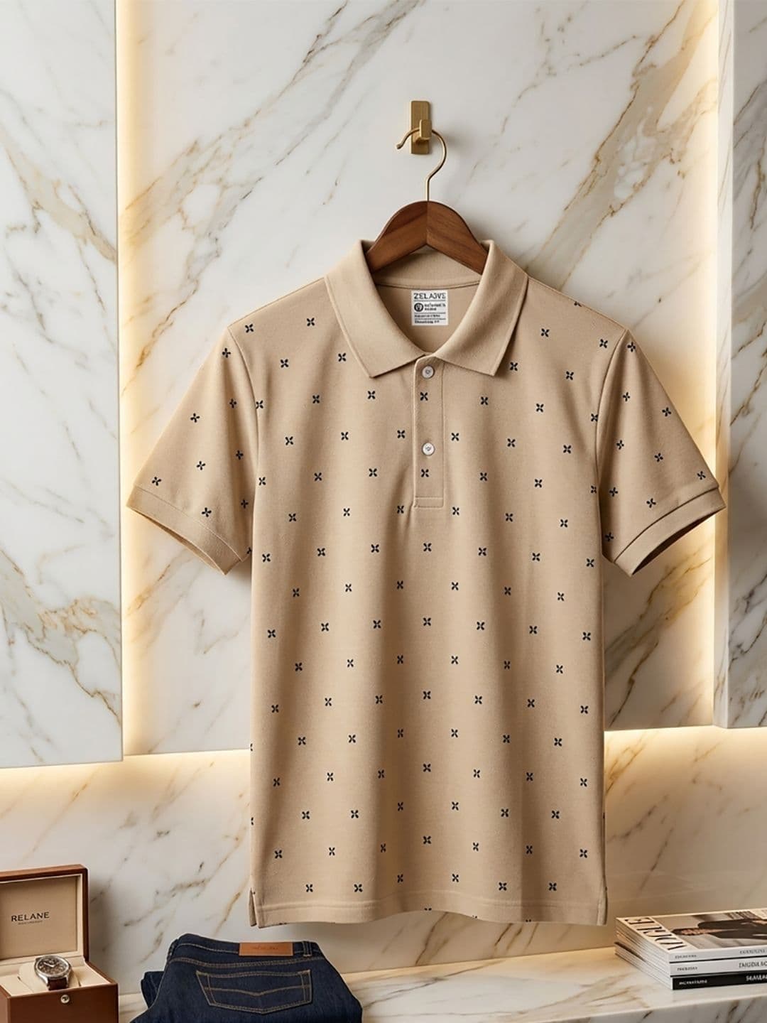 Kook N Keech Men Printed Polo Collar T-shirt - view 1