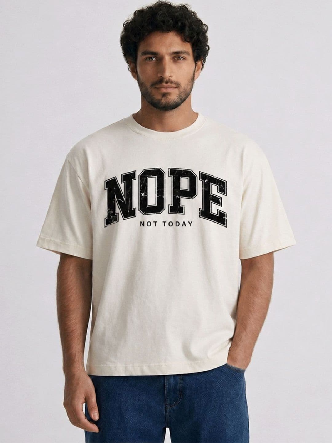 HERE&NOW Men Typography Printed T-shirt - view 1