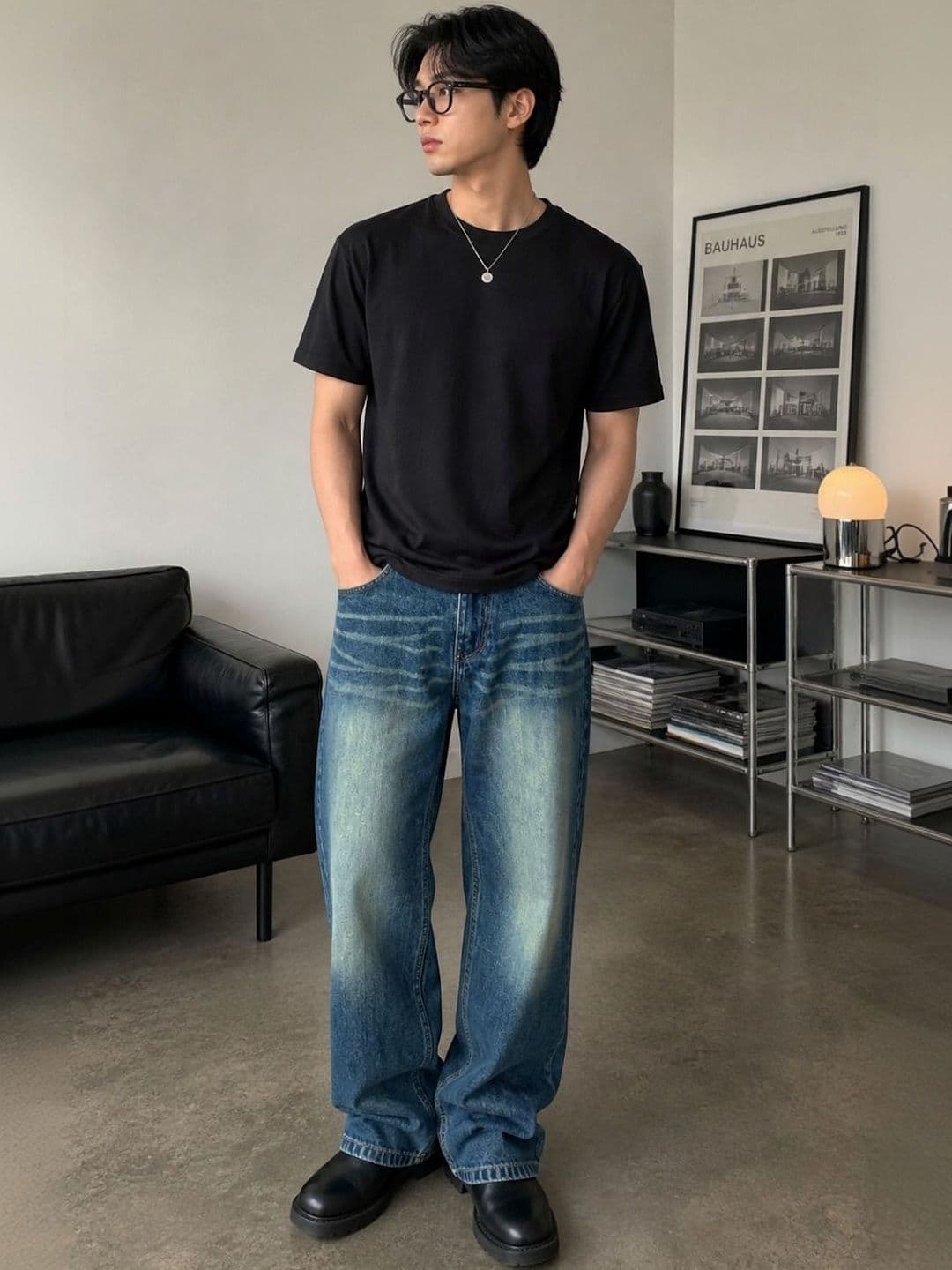 Line out line Men Mid-Rise Light Fade Jeans - view 1