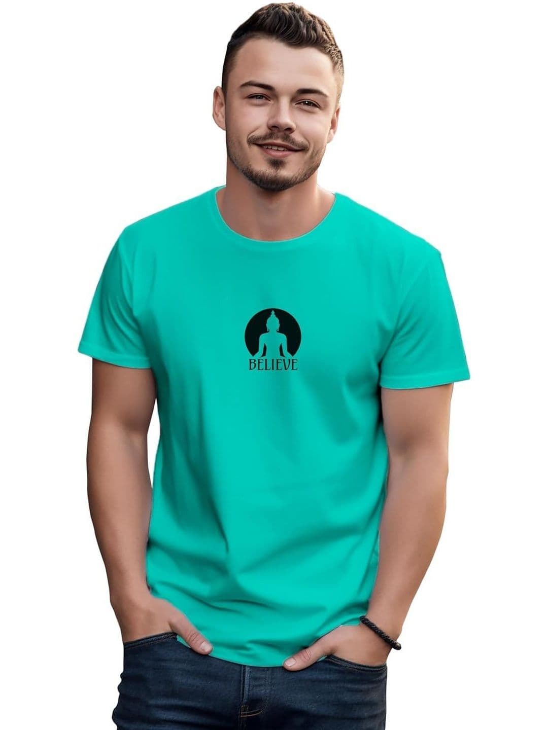Sanaatani Men Graphic Printed Cotton T-shirt - view 1