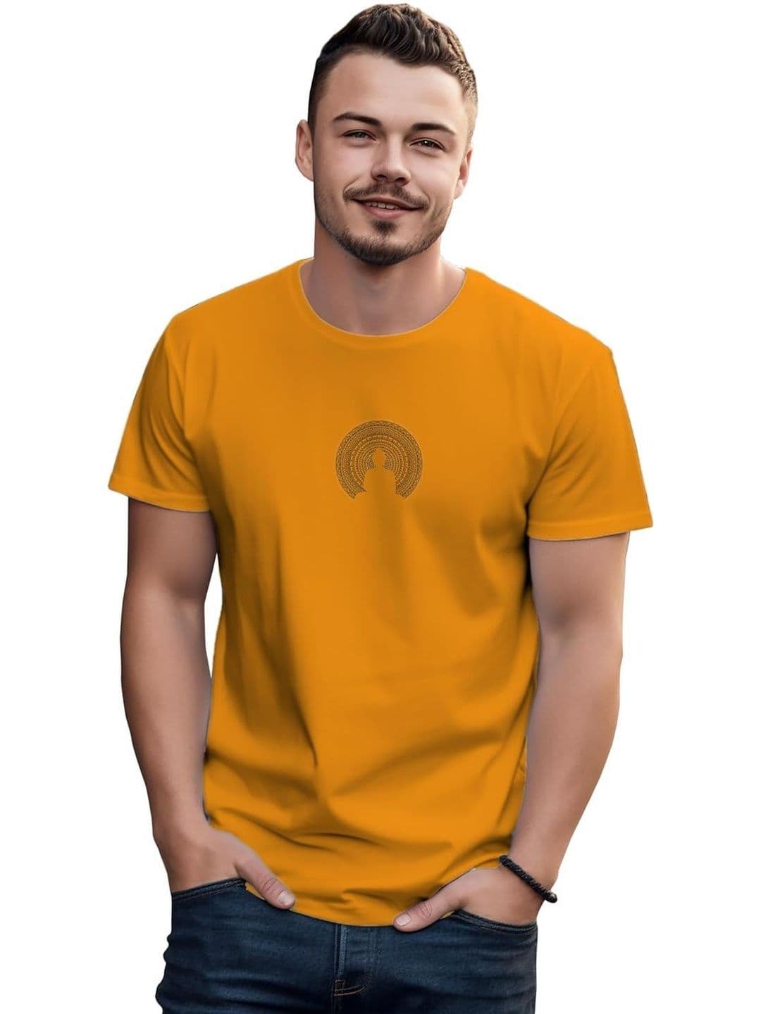 Sanaatani Men Graphic Printed Cotton T-shirt - view 1