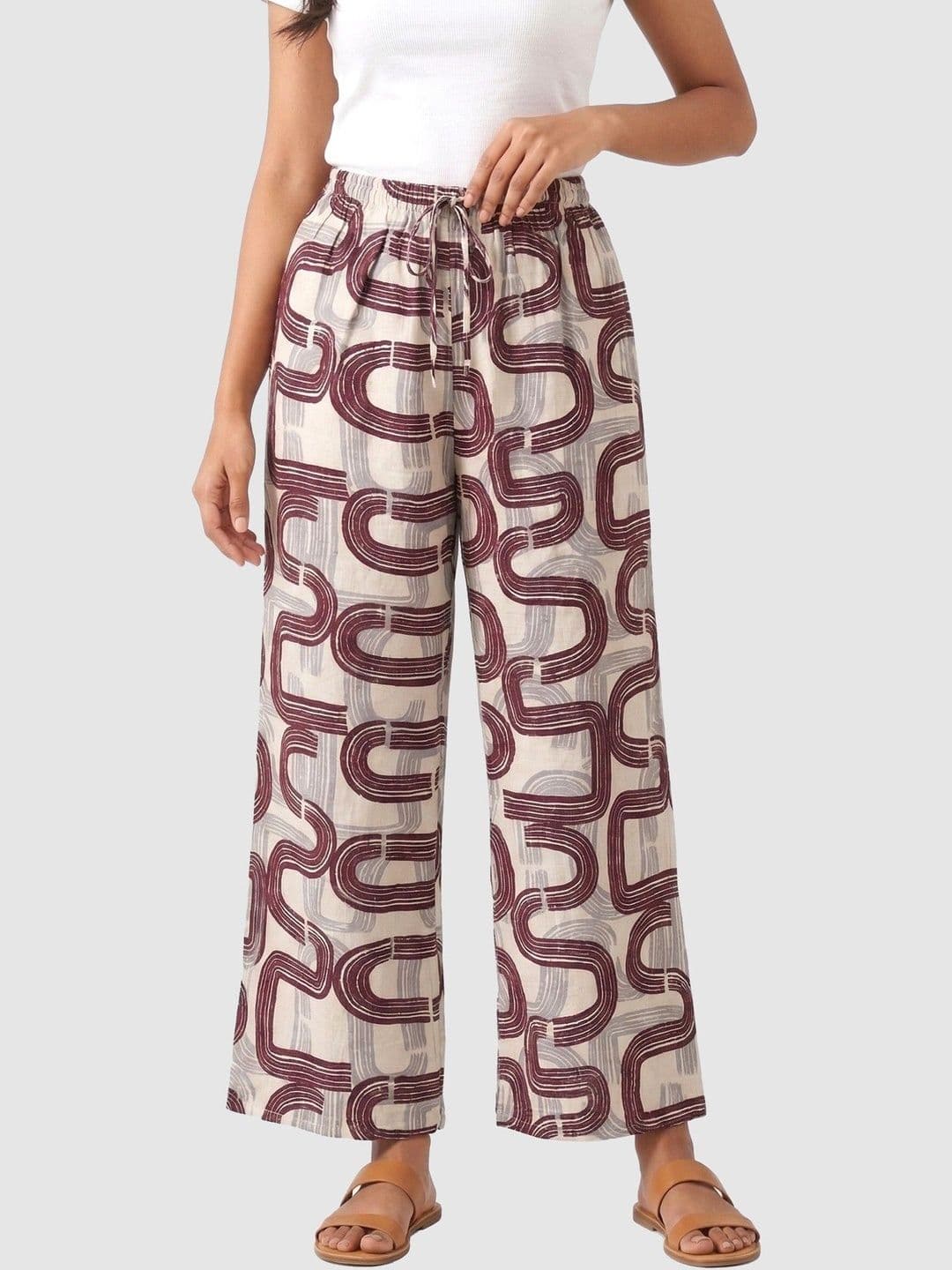 Global Republic Women Abstract Printed Trousers - view 1