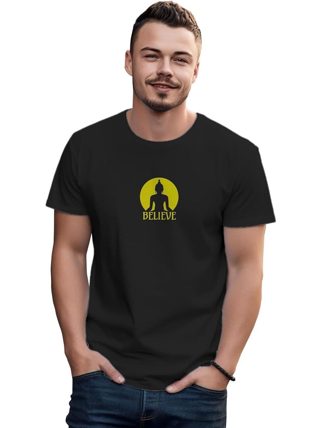 Sanaatani Men Graphic Printed Cotton T-shirt - view 1