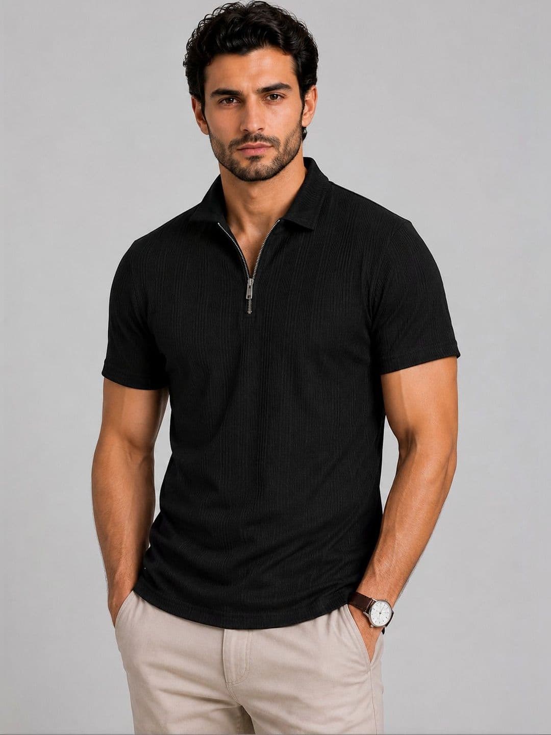 SZN Men Polo Collar T-shirt - view 1