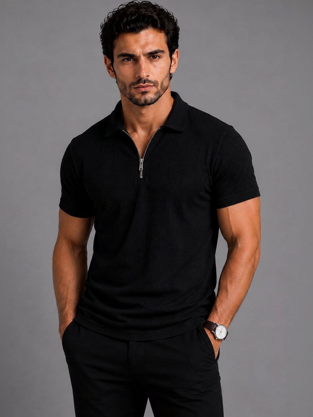 SZN Men Polo Collar T-shirt - view 1
