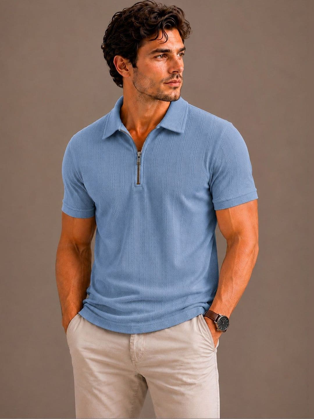 SZN Men Polo Collar T-shirt - view 1