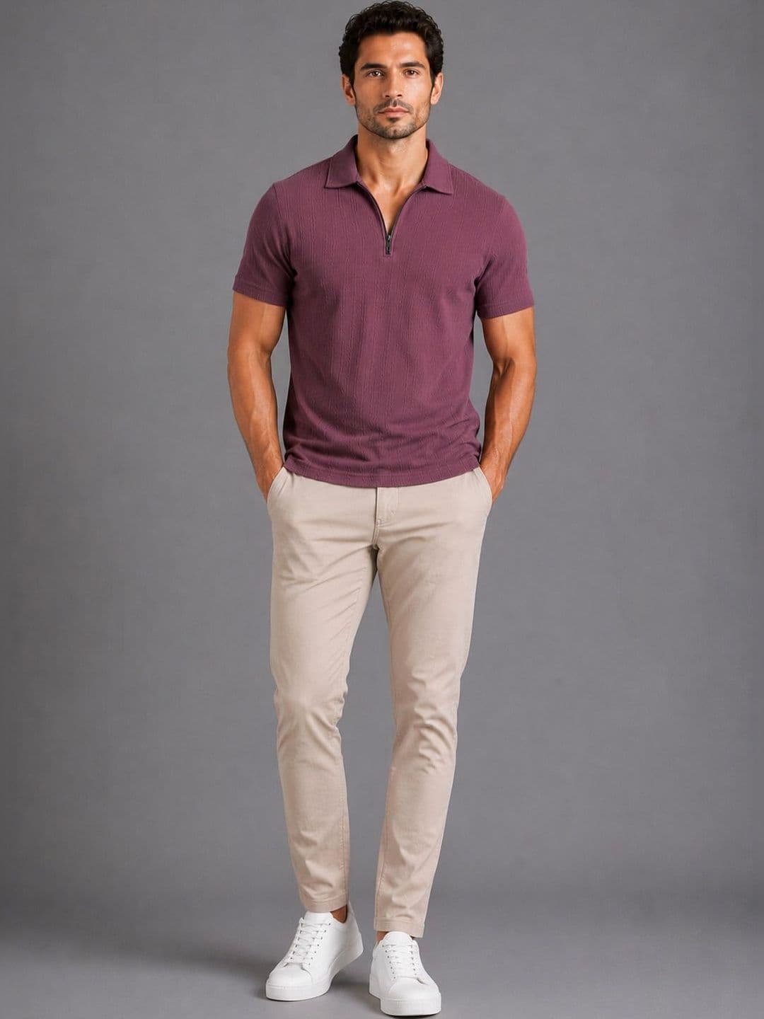 THE BEETEL HOUSE Men Polo Collar T-shirt - view 1