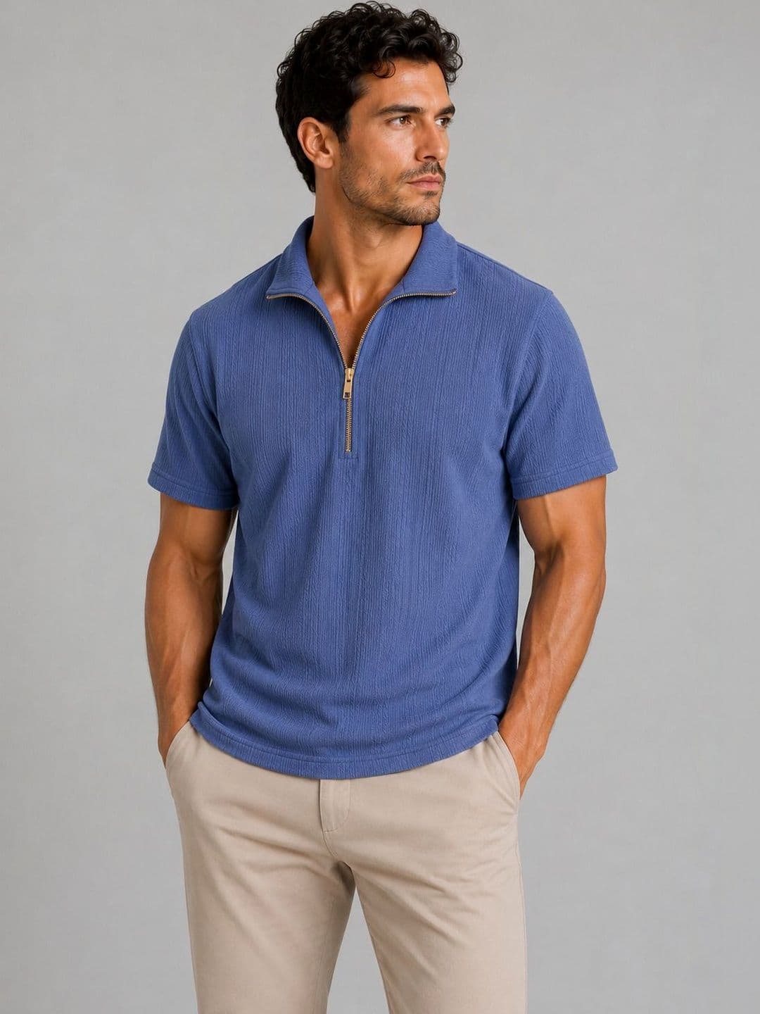 THE BEETEL HOUSE Men Polo Collar T-shirt - view 1