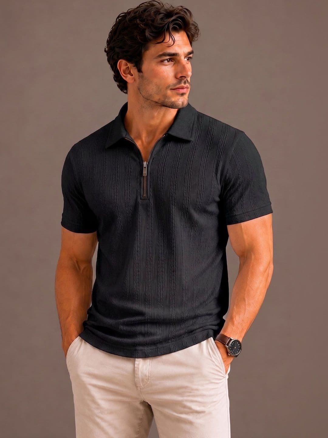 SZN Men Polo Collar T-shirt - view 1