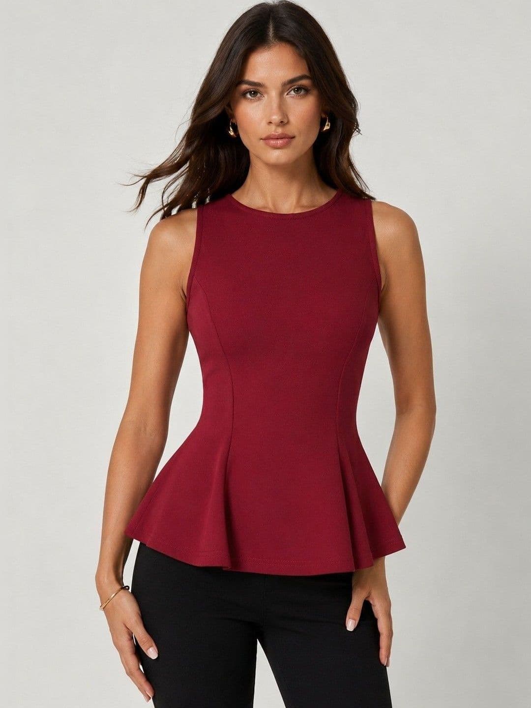 Chemistry Scuba Peplum Top - view 1