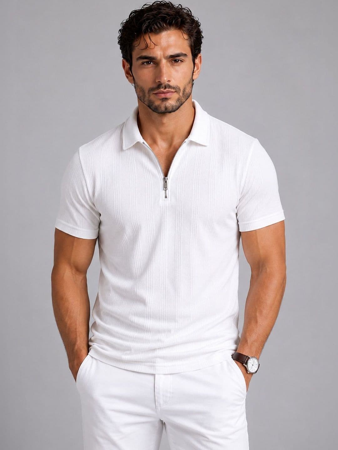SZN Men Polo Collar T-shirt - view 1