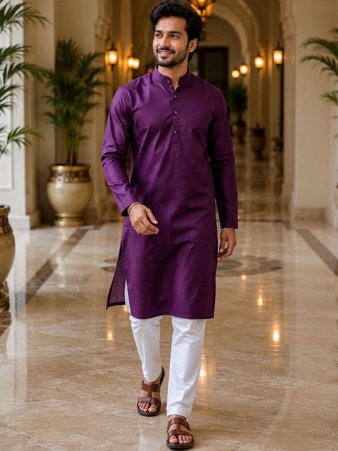 DEVOILER Men Kurta - view 1