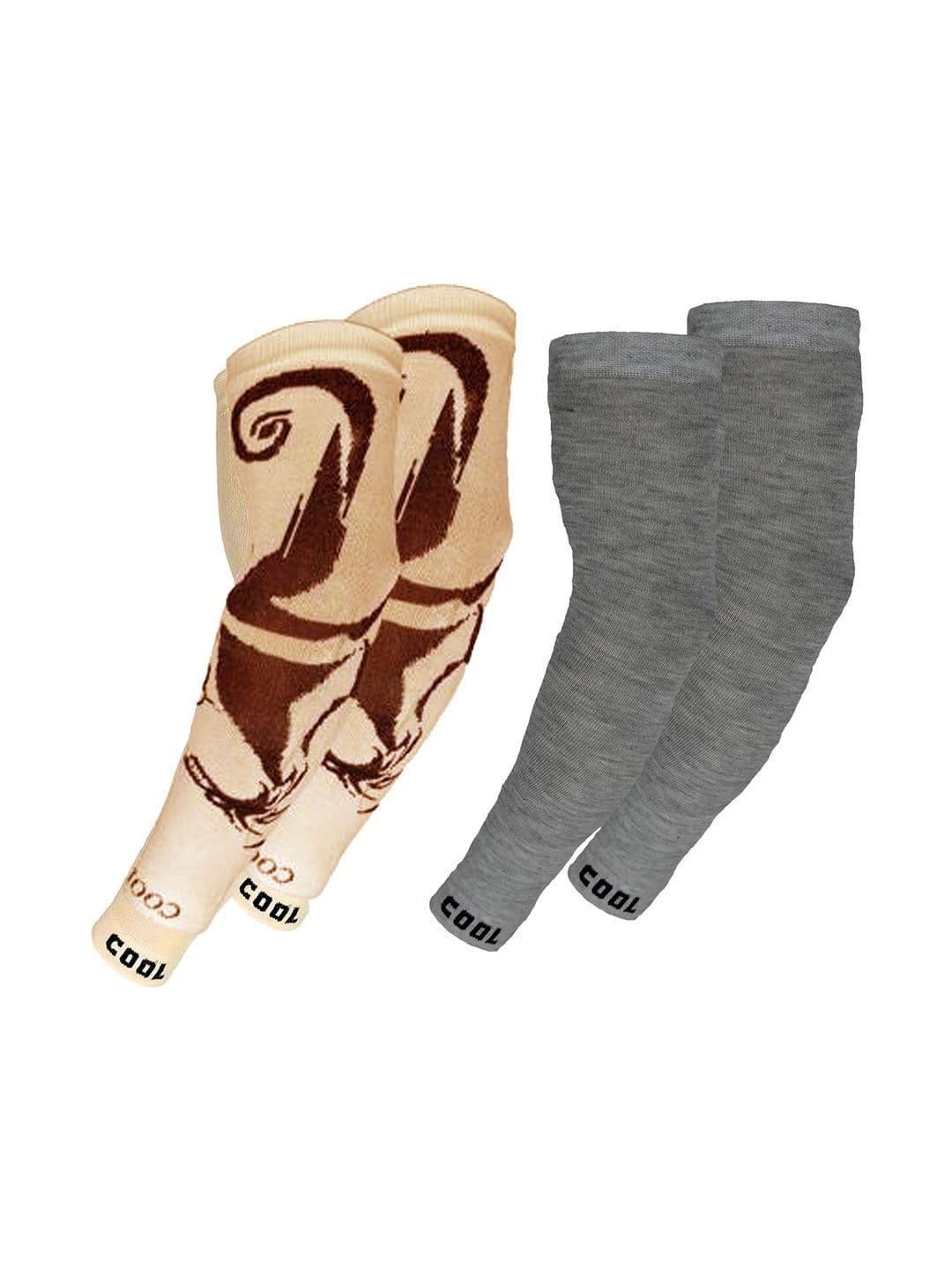 Navkar Crafts Men Patterned Fingerless Gloves - view 1