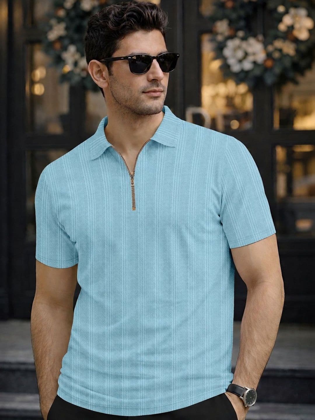 COMBRAIDED Men Polo Collar T-shirt - view 1