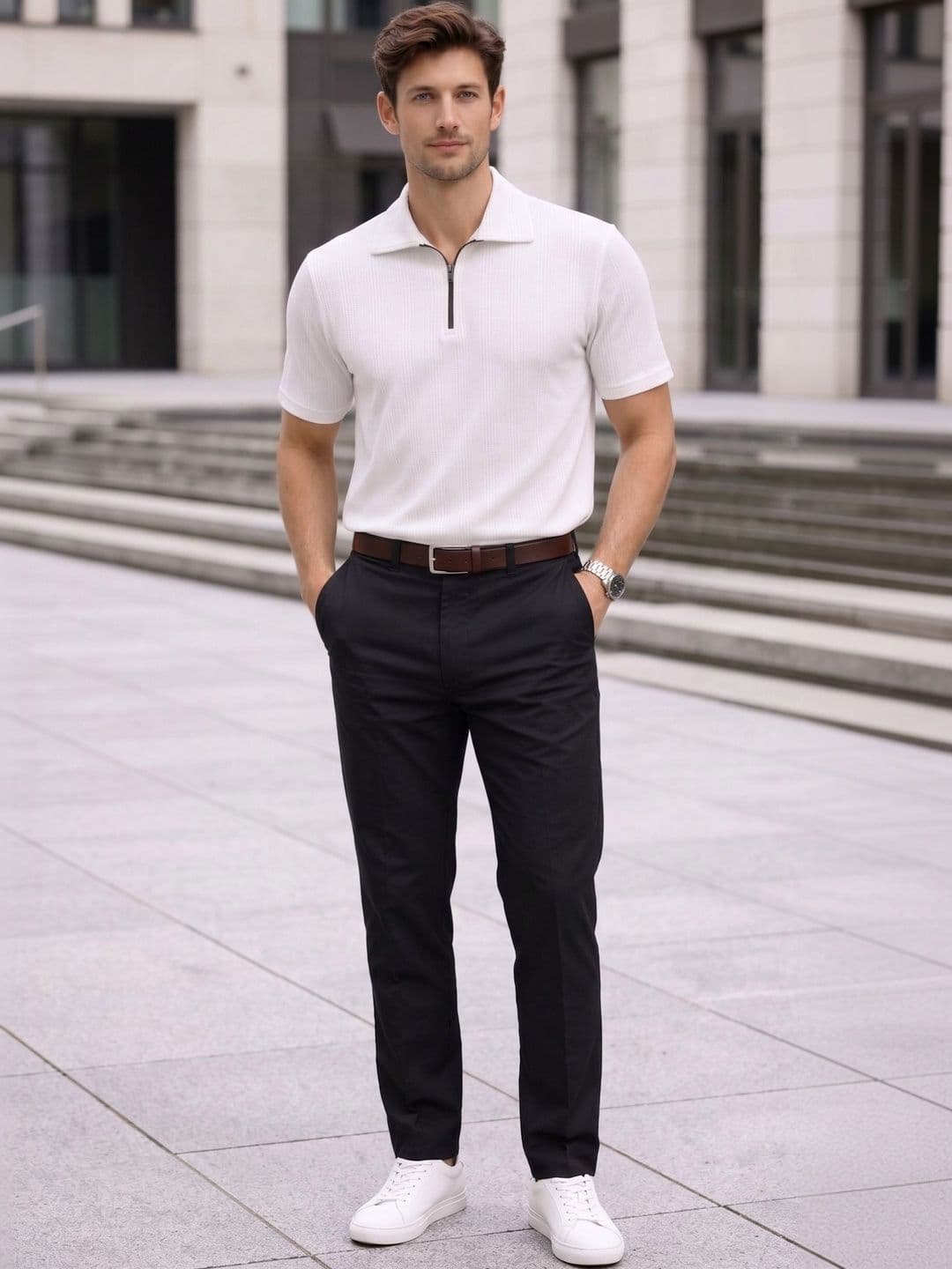 SZN Men Polo Collar T-shirt - view 1