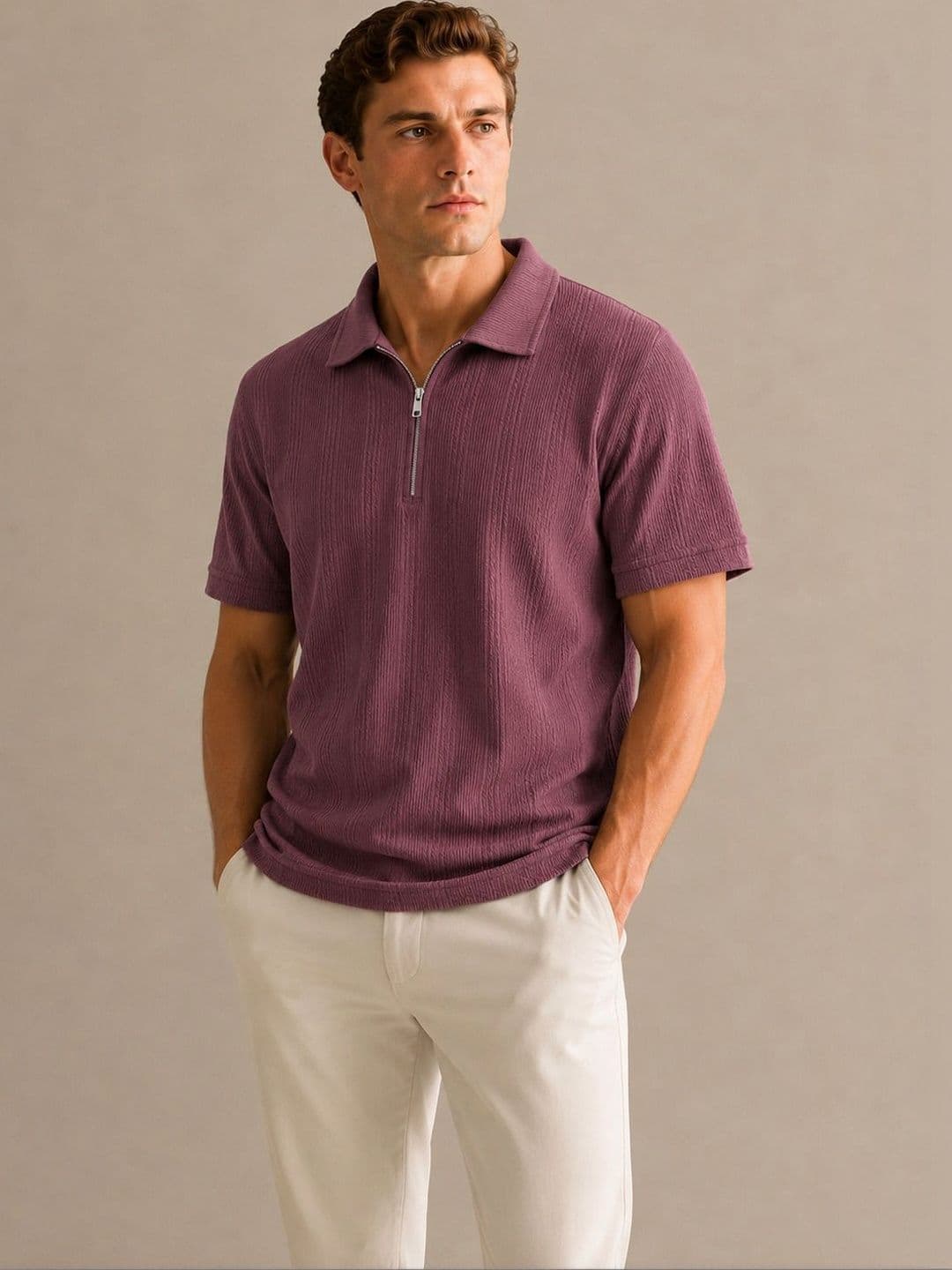 SZN Men Polo Collar T-shirt - view 1