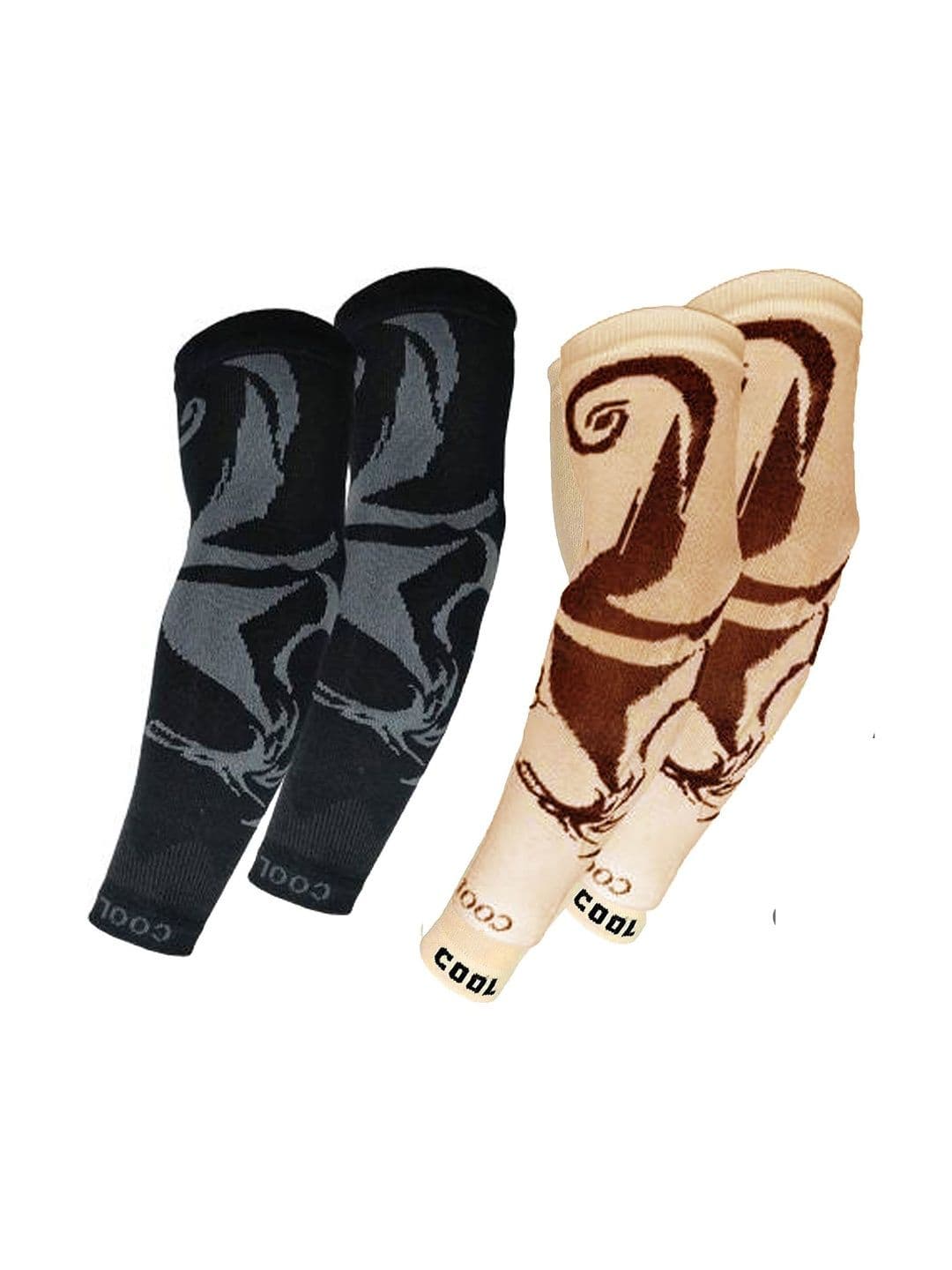 Navkar Crafts Men Patterned Fingerless Gloves - view 1