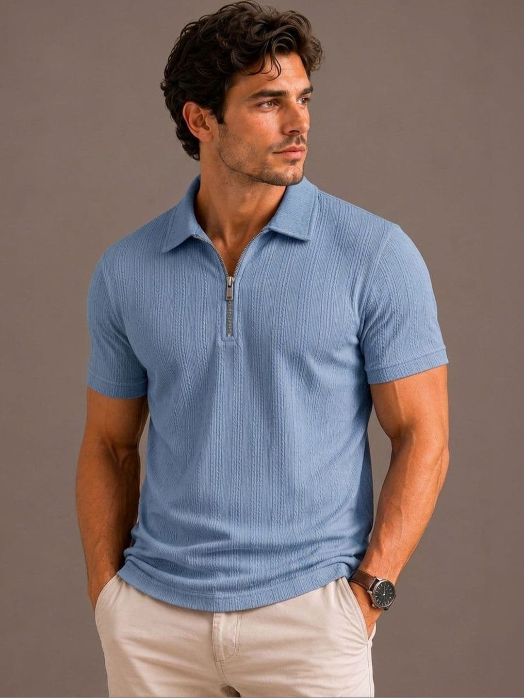SZN Men Polo Collar T-shirt - view 1