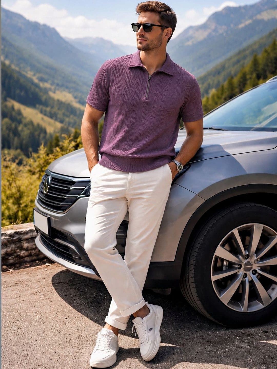 SZN Men Polo Collar T-shirt - view 1