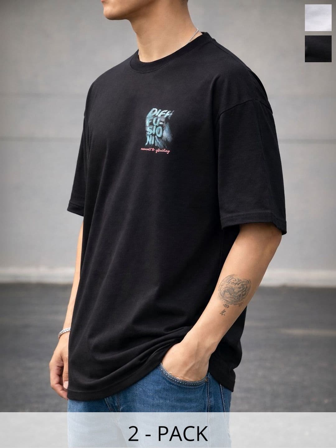MACK JONNEY Men 2 Printed T-shirt - view 1