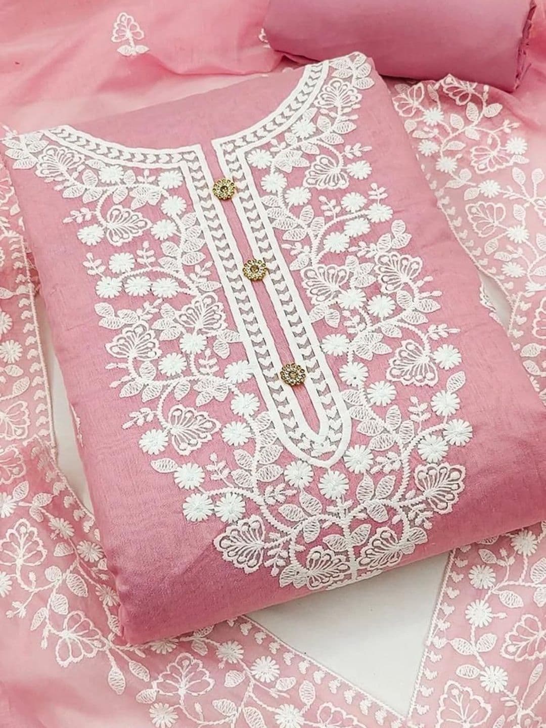 TIGER SNAKE Embroidered Unstitched Dress Material - view 1