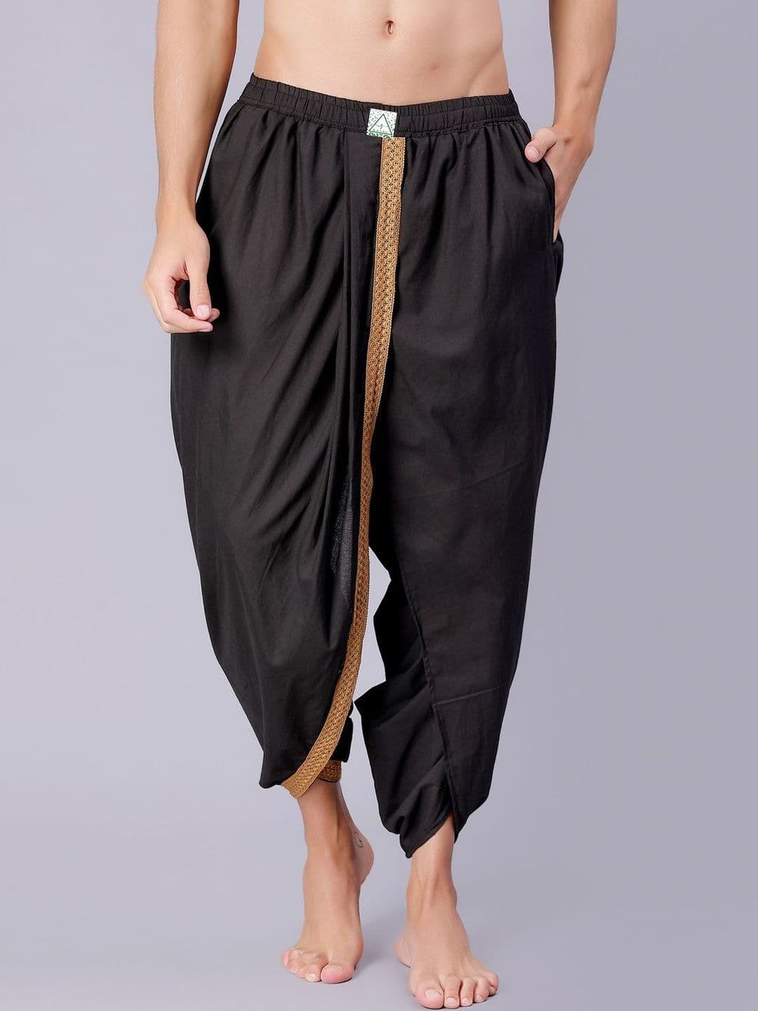 Satav Men Cotton Dhoti Dhotis - view 1