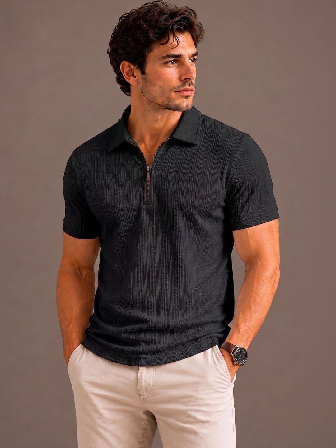 SZN Men Polo Collar T-shirt - view 1