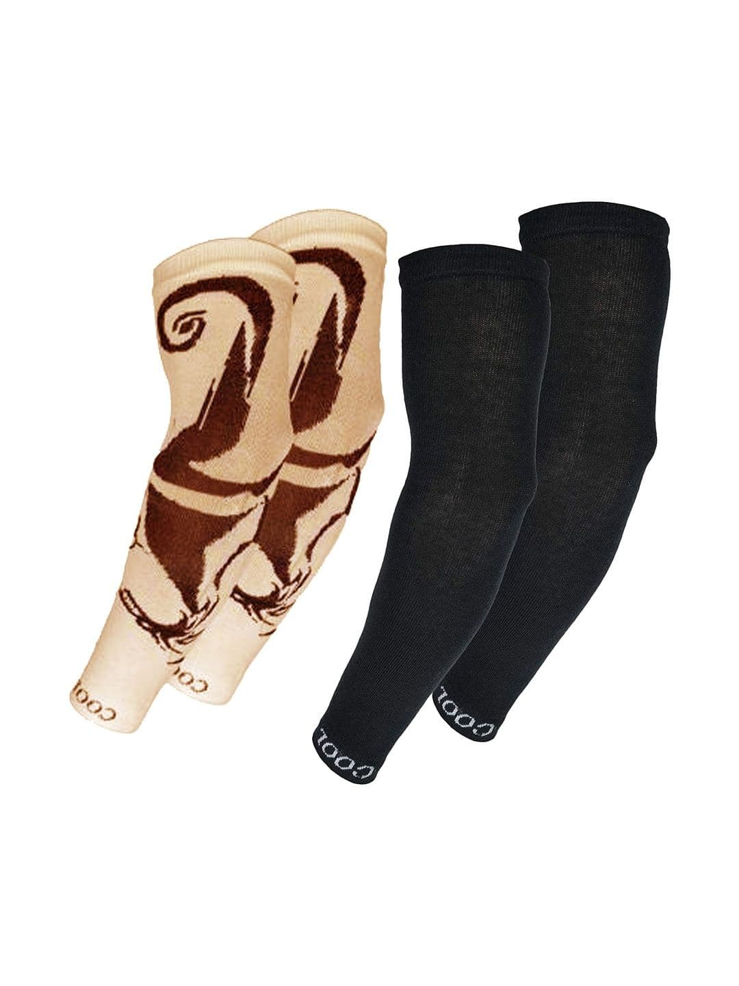 Navkar Crafts Men Patterned Fingerless Gloves - view 1