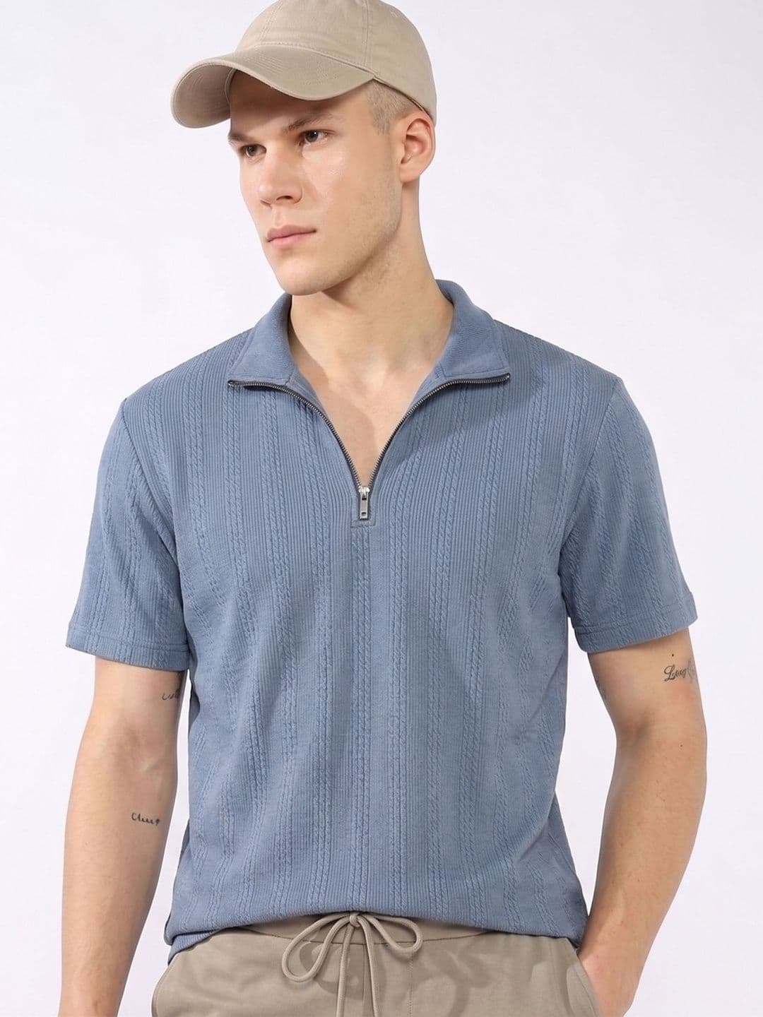 THE BEETEL HOUSE Men Polo Collar T-shirt - view 1