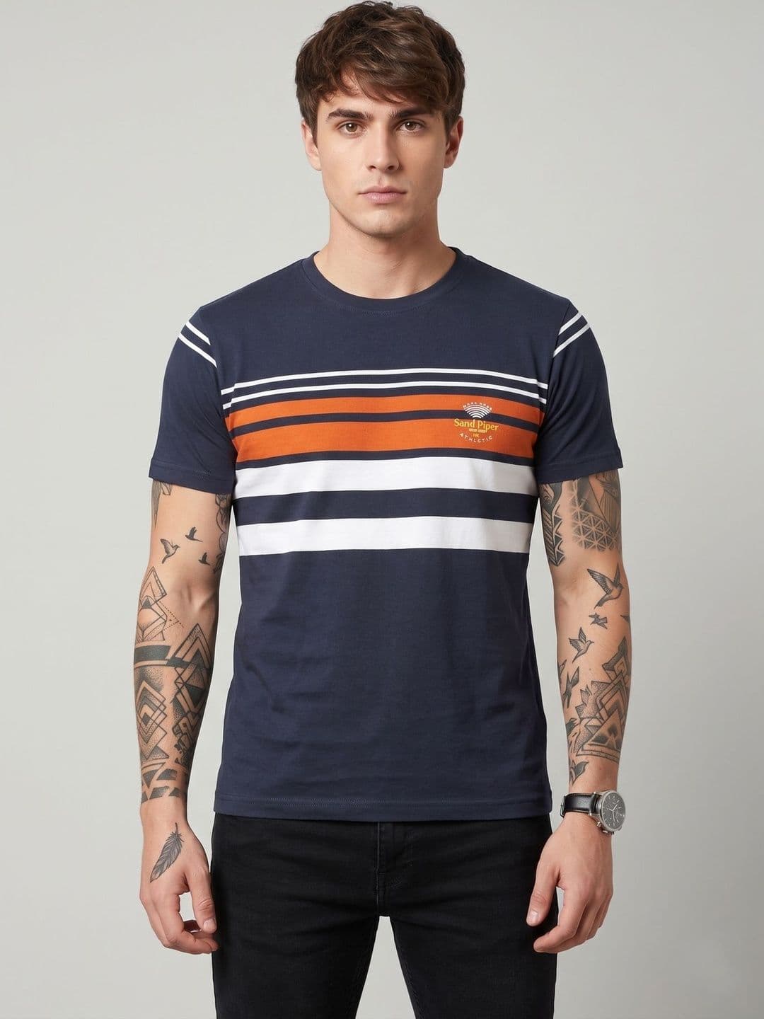 SANDPIPER Men Striped T-shirt - view 1