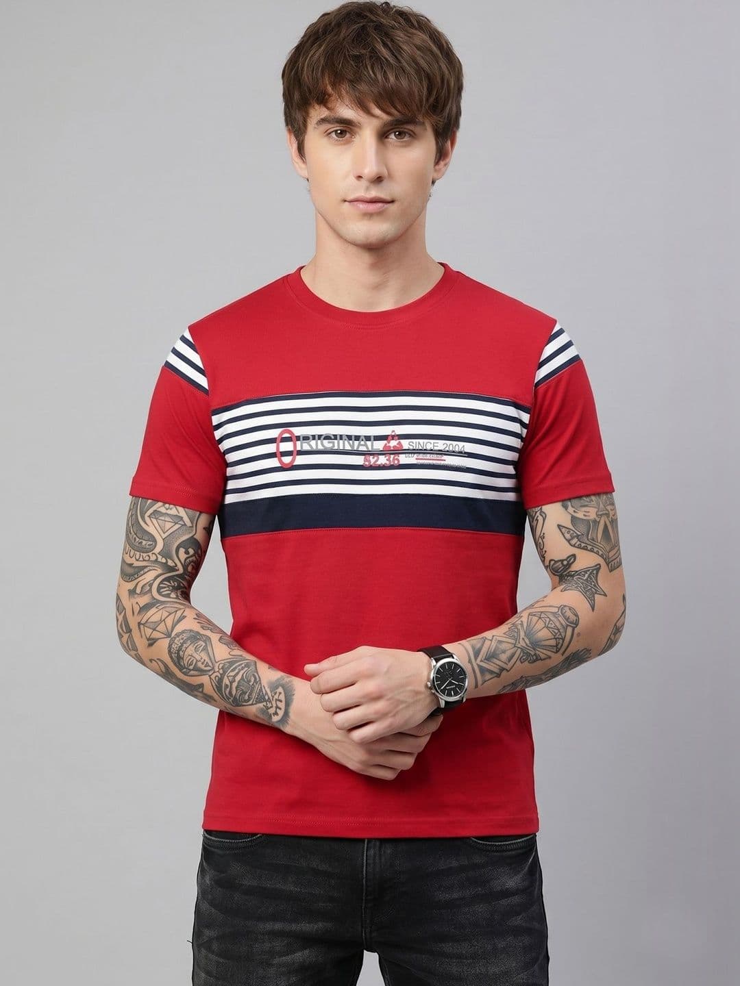 SANDPIPER Men Striped T-shirt - view 1