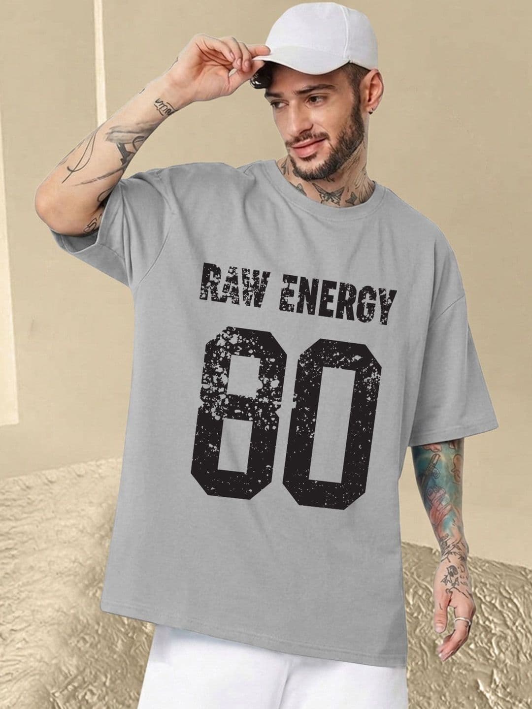 THE BEETEL HOUSE Men Typography Printed Drop-Shoulder Sleeves T-shirt - view 1