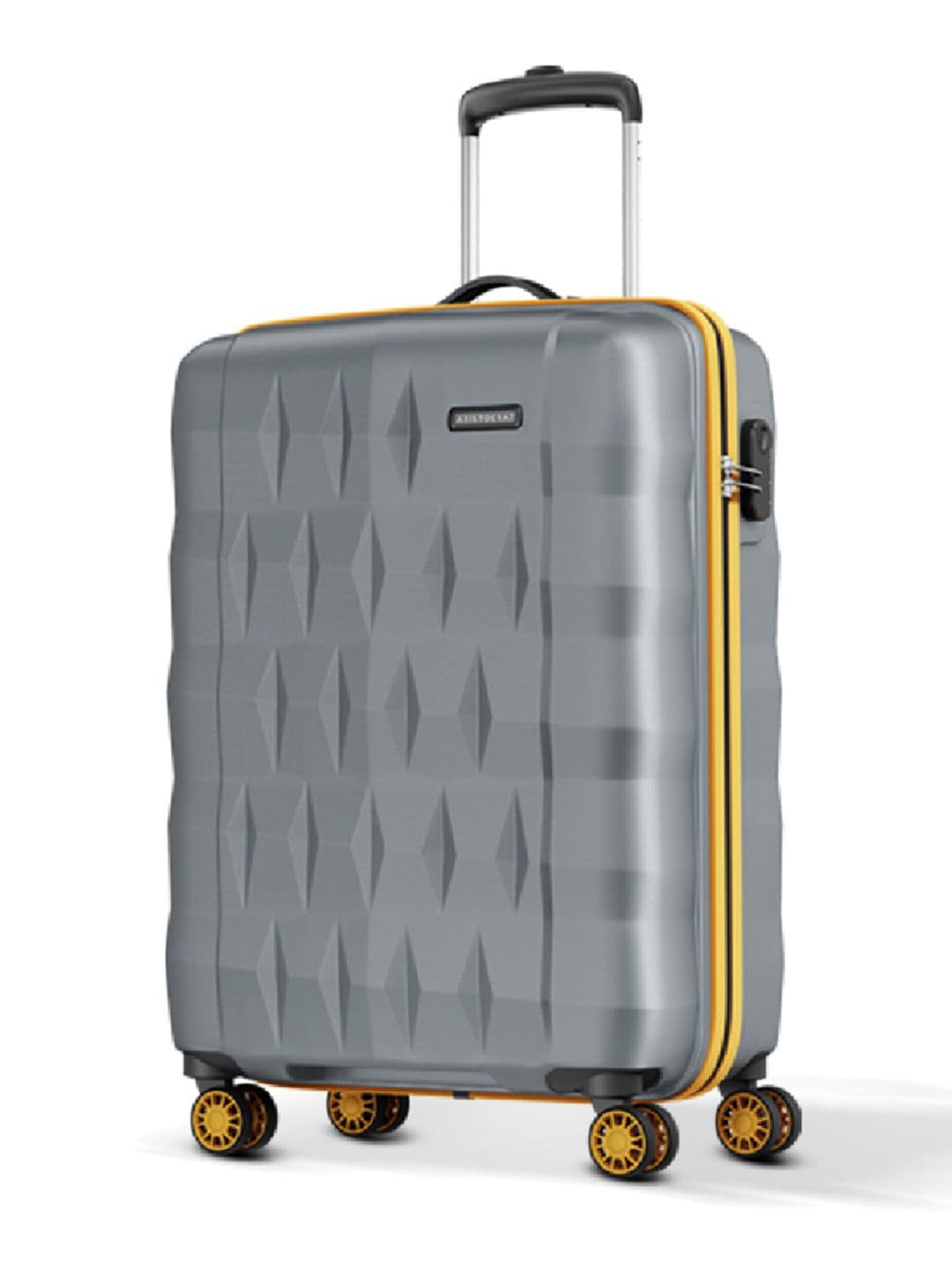 Aristocrat Comet Grey Small Hard Luggage 56cm Cabin Trolley Bag with Smooth 8-Wheel - view 1