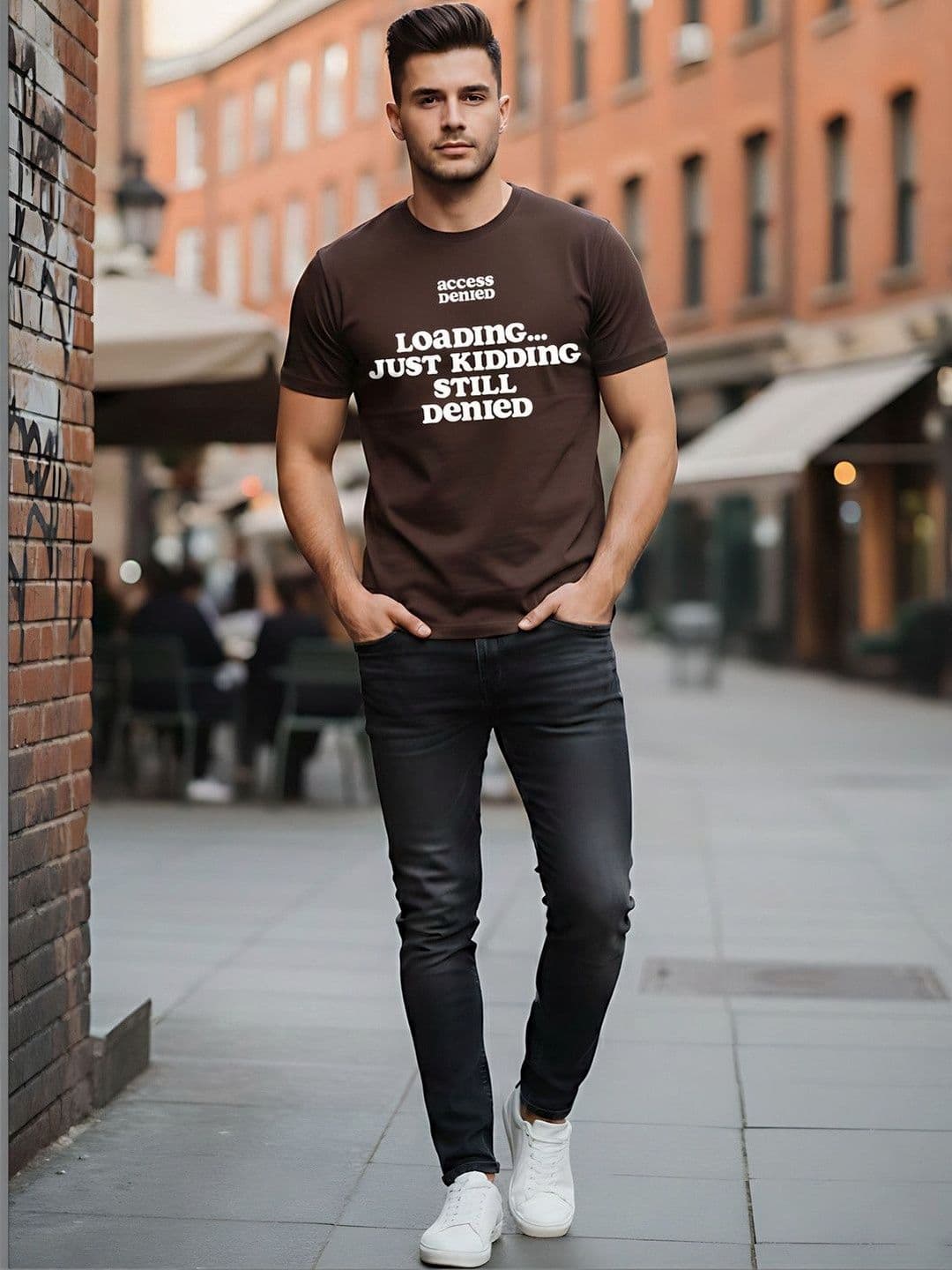 SYMBLANCE Men Typography Printed T-shirt - view 1