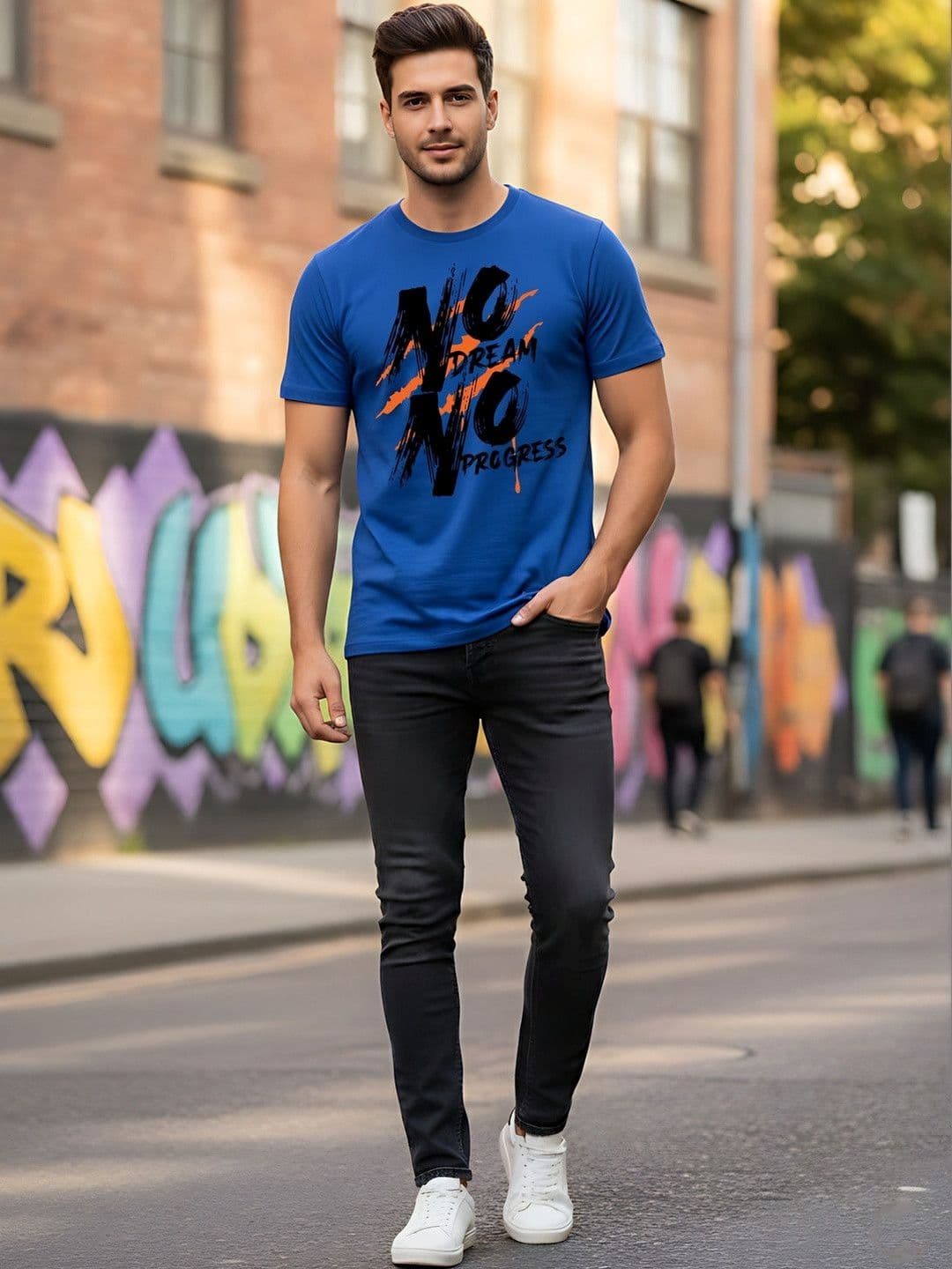 SYMBLANCE Men Typography Printed T-shirt - view 1
