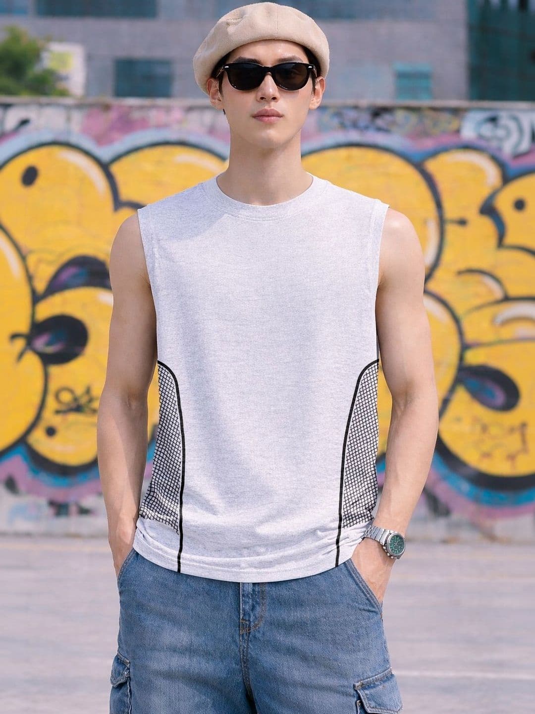 FTX Colourblocked Cotton Tank - view 1