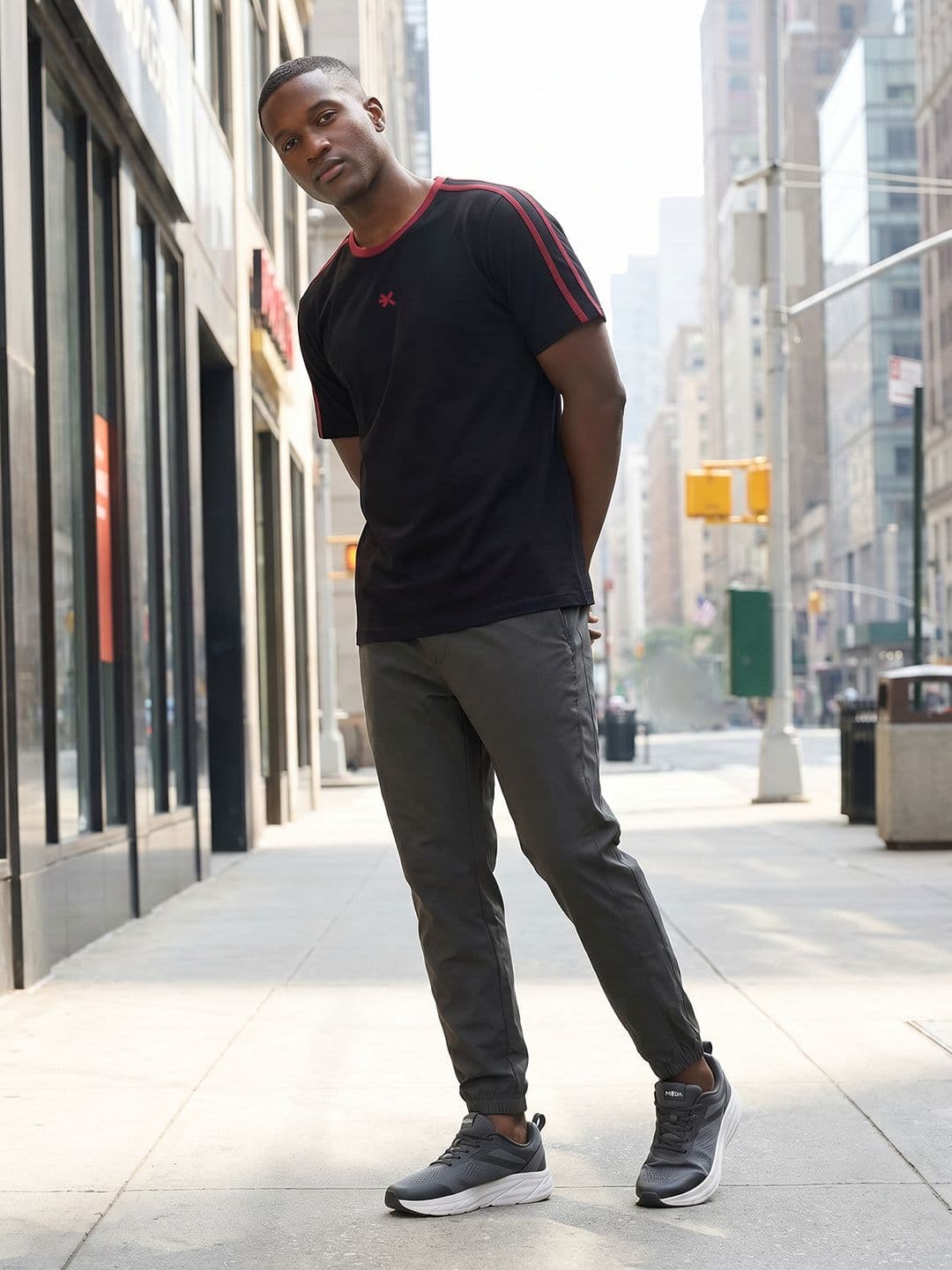 HRX by Hrithik Roshan Pure Cotton Relaxed Fit Lifestyle T-shirt - view 1