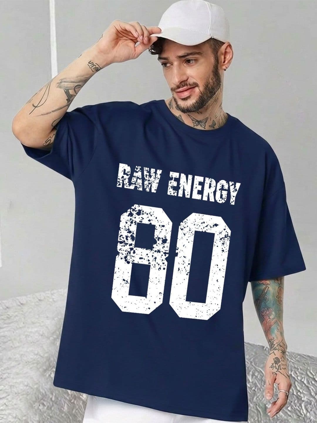 THE BEETEL HOUSE Men Typography Printed Drop-Shoulder Sleeves T-shirt - view 1