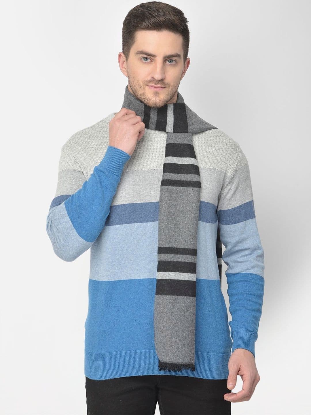 Cazzano Men Checked Scarf - view 1