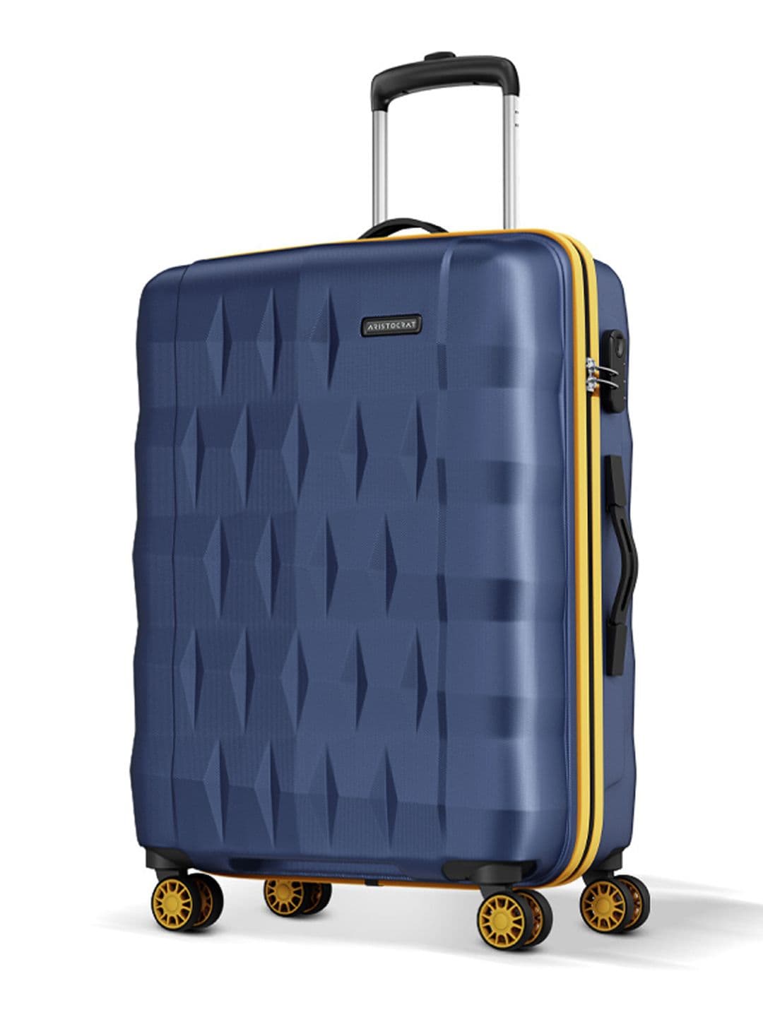 Aristocrat Comet Blue Medium Hard Luggage 66cm Check-in Trolley Bag With Smooth 8-Wheel - view 1