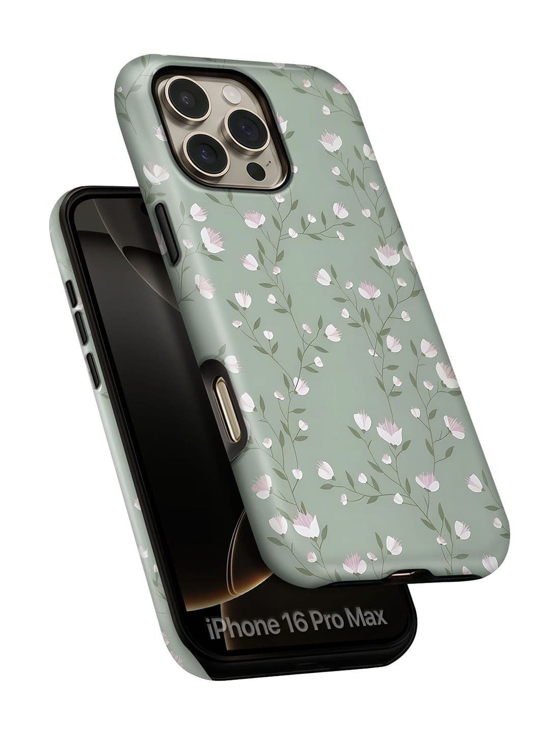 QRIOH Floral Printed iPhone 16 Pro Max Back Case Mobile Accessories - view 1