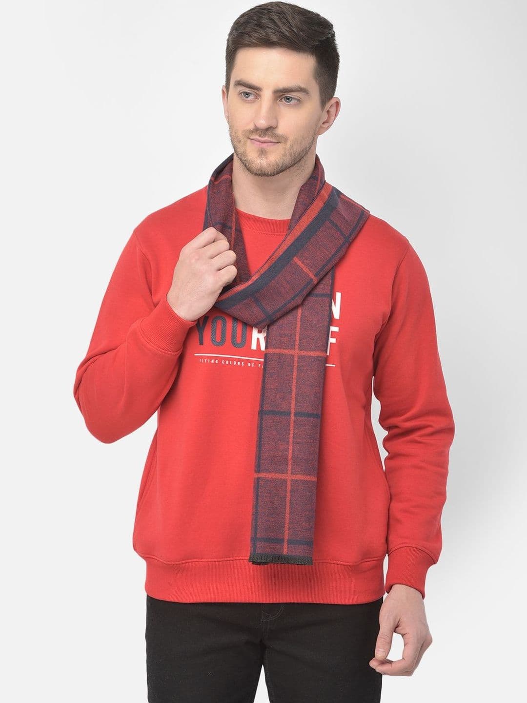 Cazzano Men Checked Scarf - view 1
