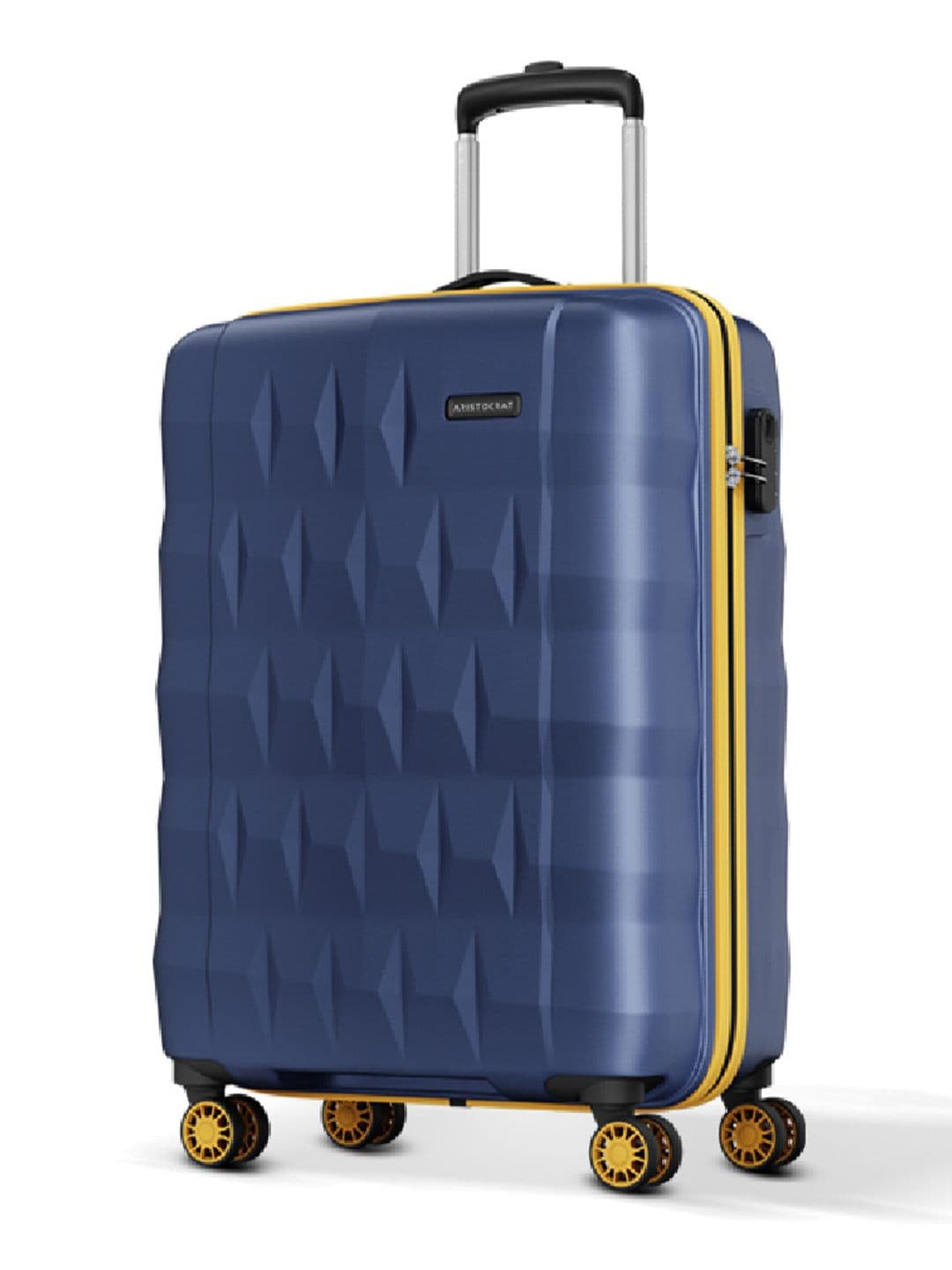 Aristocrat Comet Blue Small Hard Luggage 56cm Cabin Trolley Bag with Smooth 8-Wheel - view 1