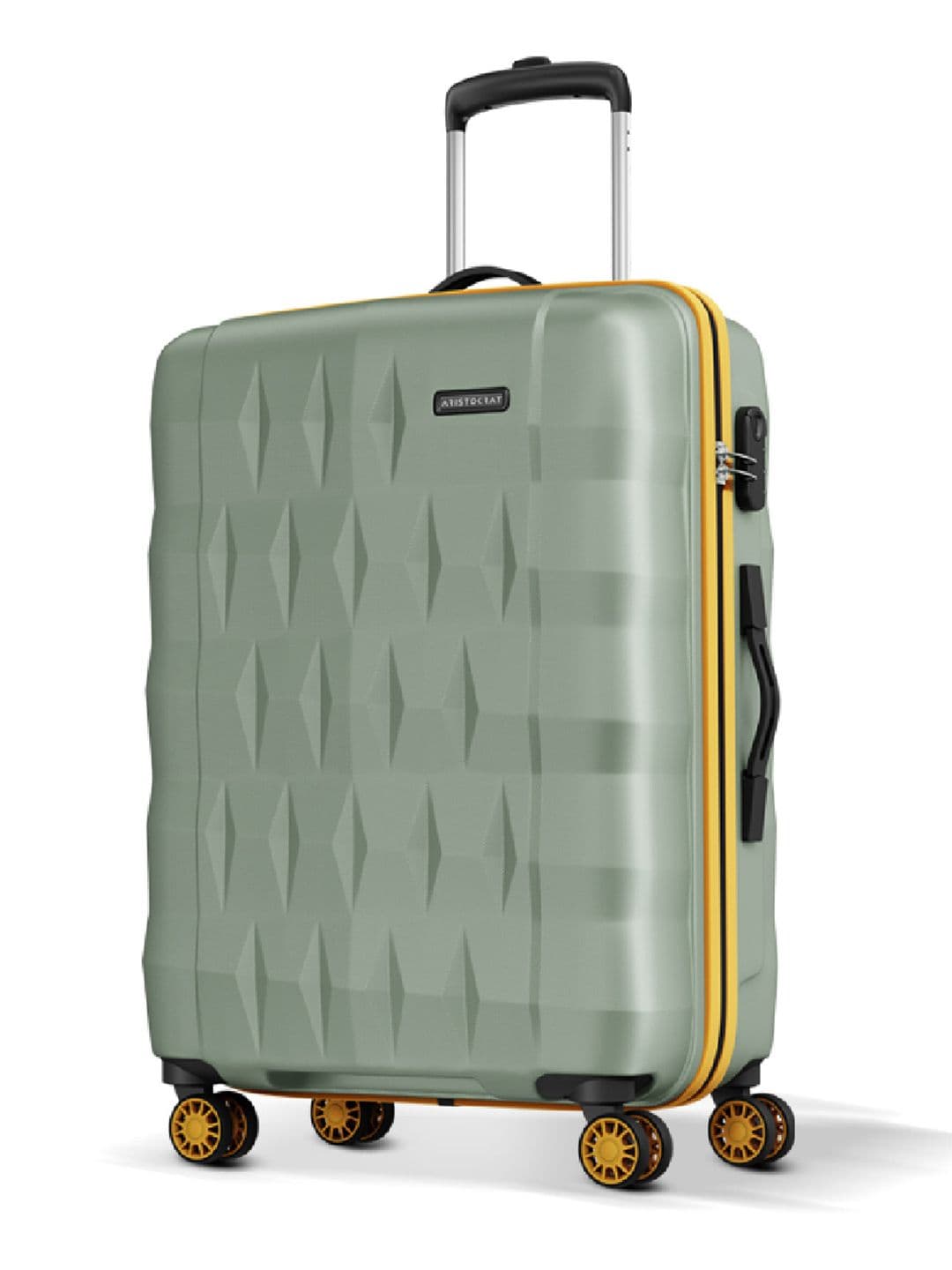 Aristocrat Comet Green Large Hard Luggage 76cm Check-in Trolley Bag with Smooth 8-Wheel - view 1