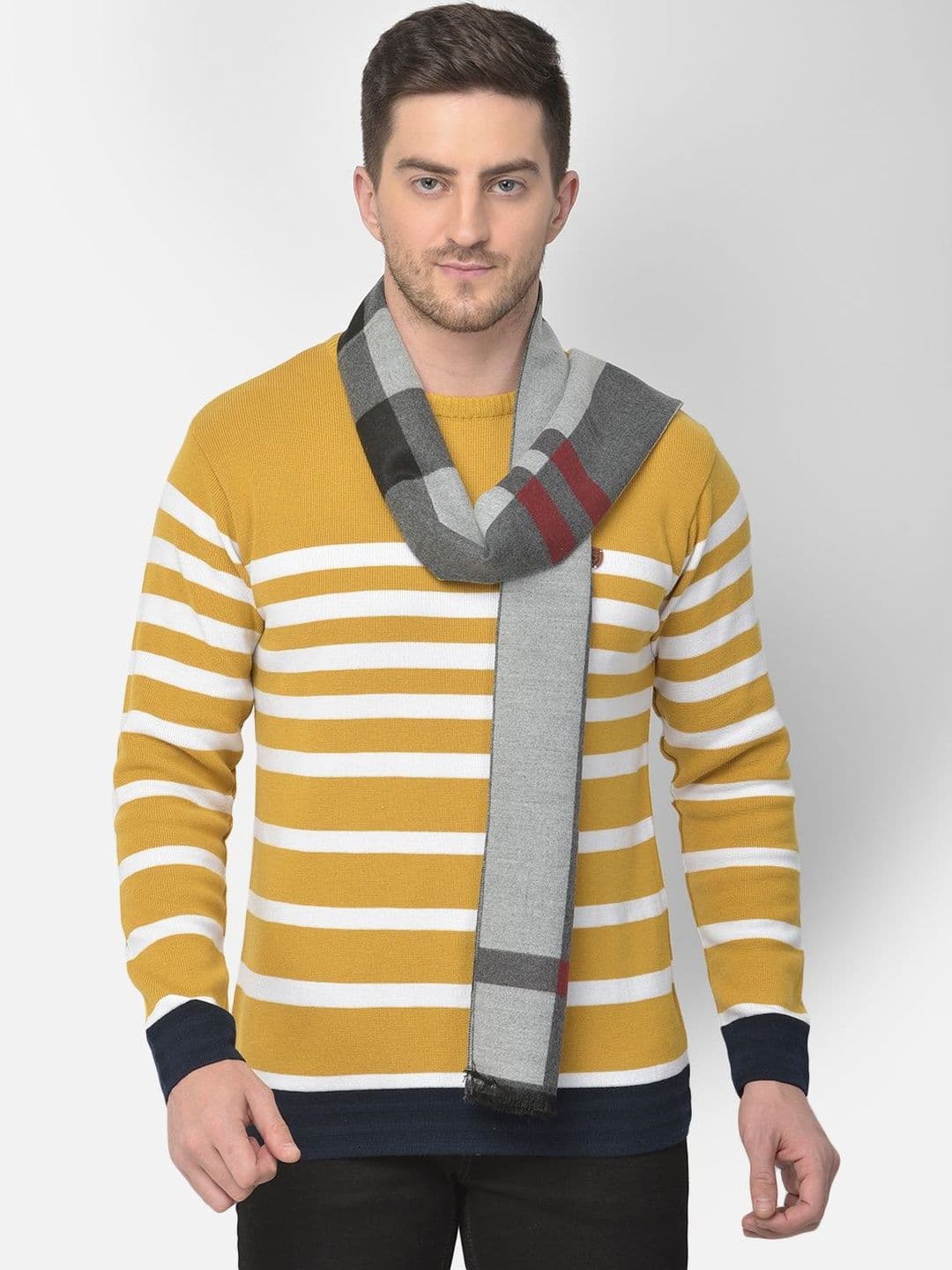Cazzano Men Checked Scarf - view 1