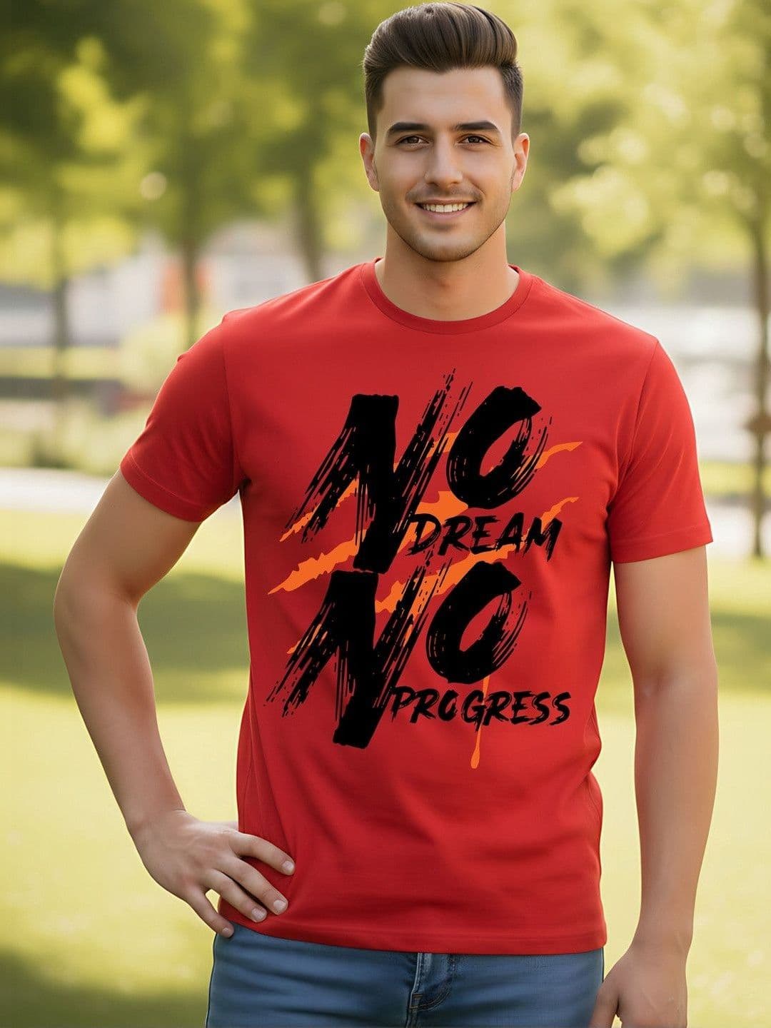 SYMBLANCE Men Typography Printed T-shirt - view 1