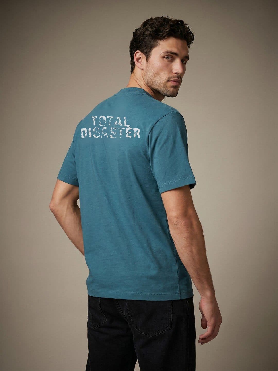 glitchez Typography Printed Relaxed Fit T-shirt - view 1