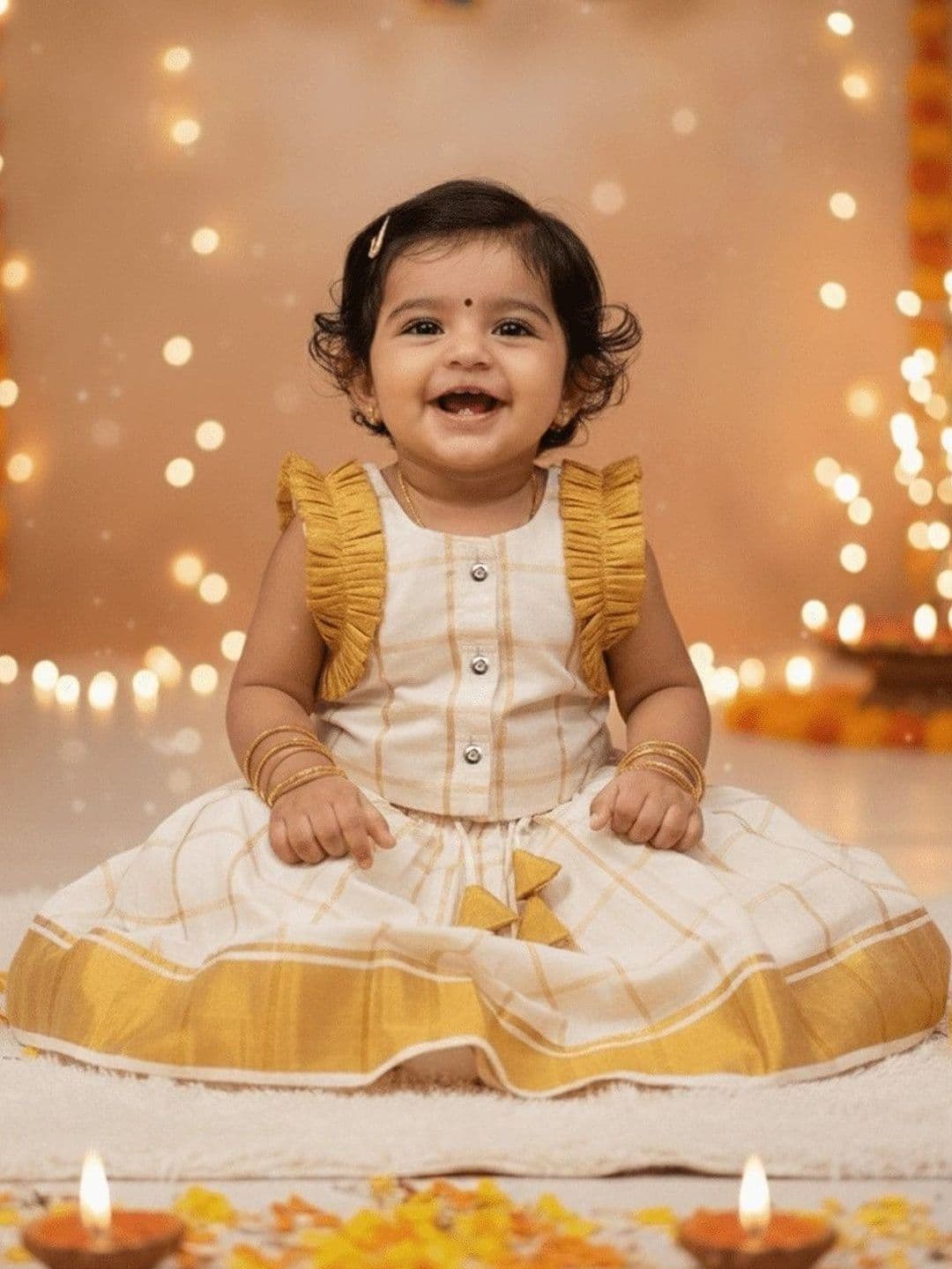 BownBee Girls Ready to Wear Lehenga & - view 1
